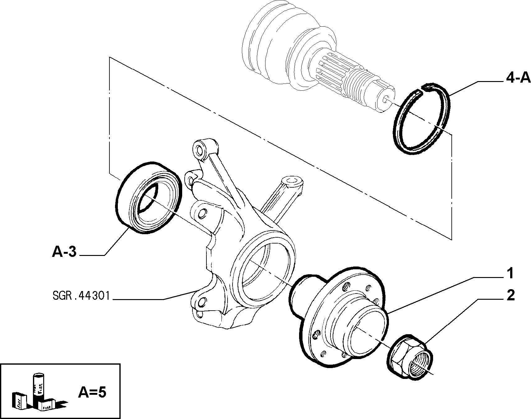 FCA 71714457 - Kit cuscinetto ruota www.autoricambi360.it
