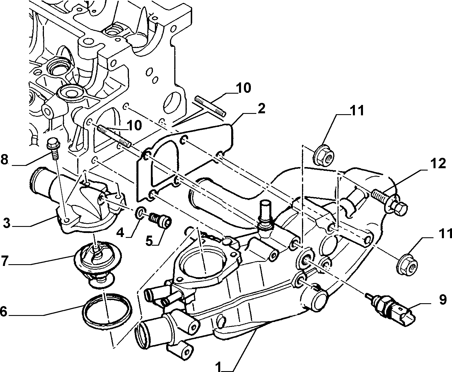 FCA 9616090180 - Termostato, Refrigerante www.autoricambi360.it