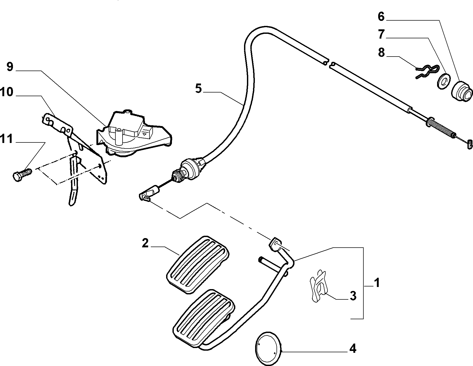 PSA 1607272480 - Sensore, Posizionamento pedale acceleratore www.autoricambi360.it