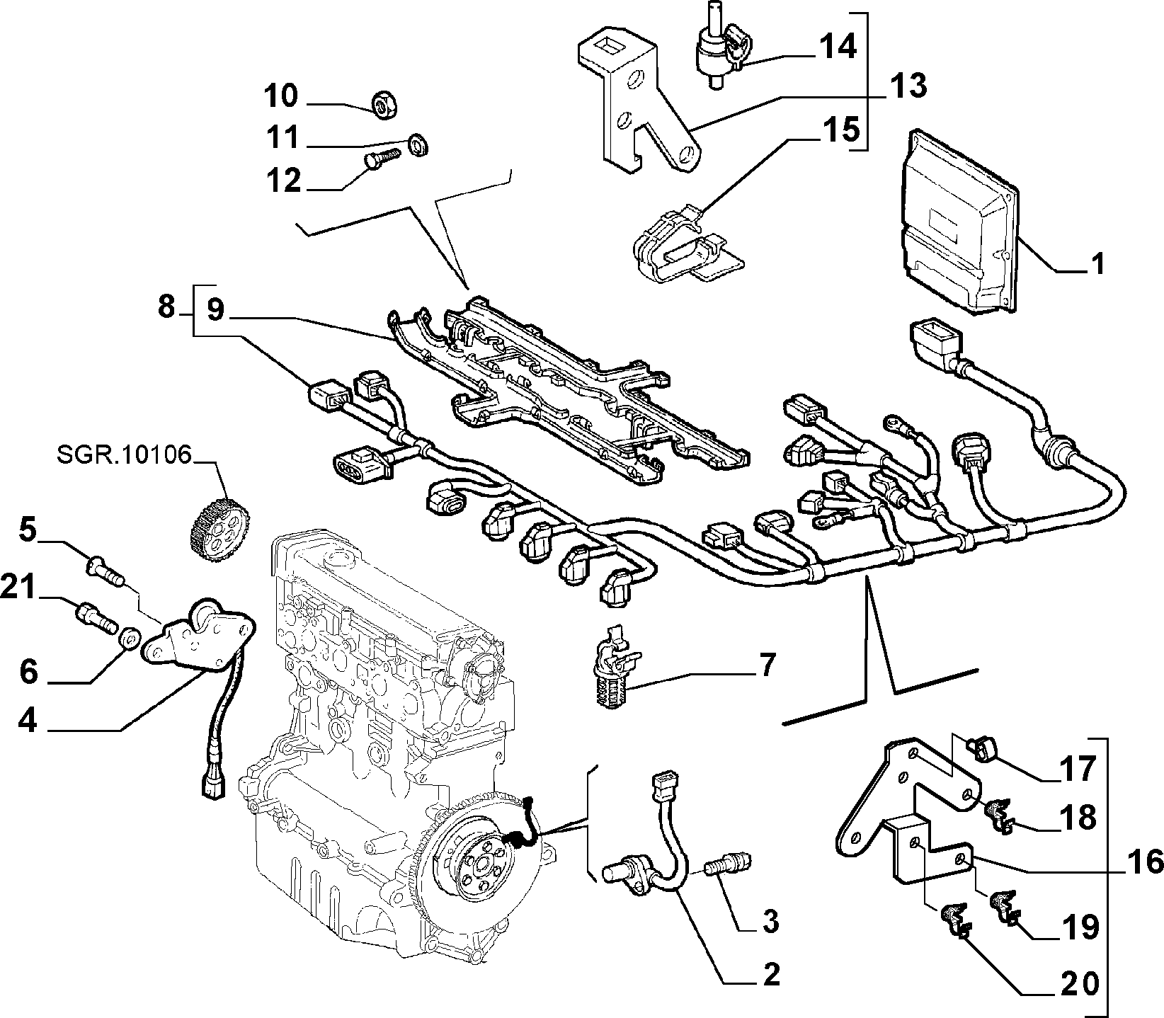 PSA 46481640 - Generatore di impulsi, Albero a gomiti www.autoricambi360.it