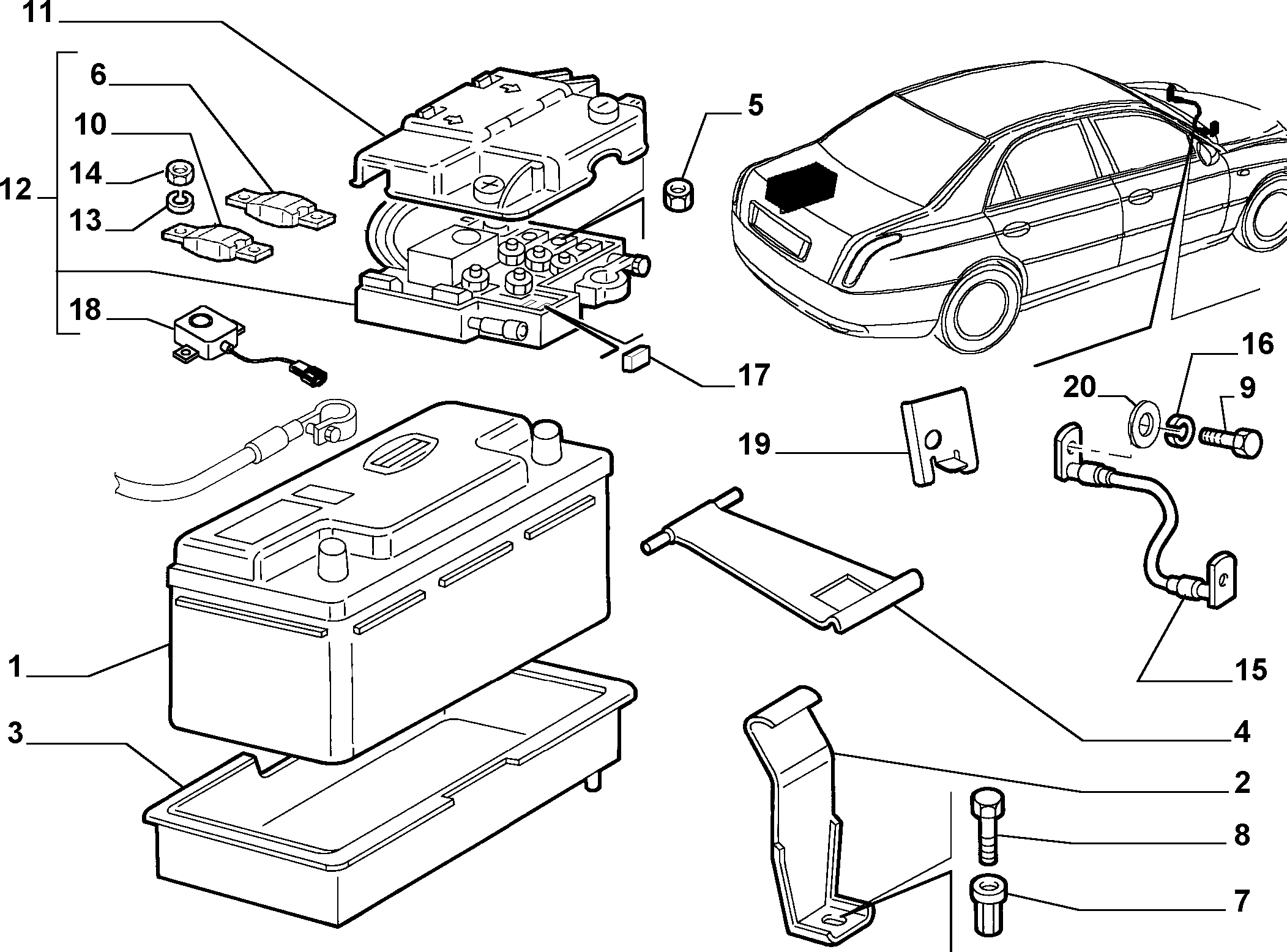 FCA 71751147 - Batteria avviamento www.autoricambi360.it