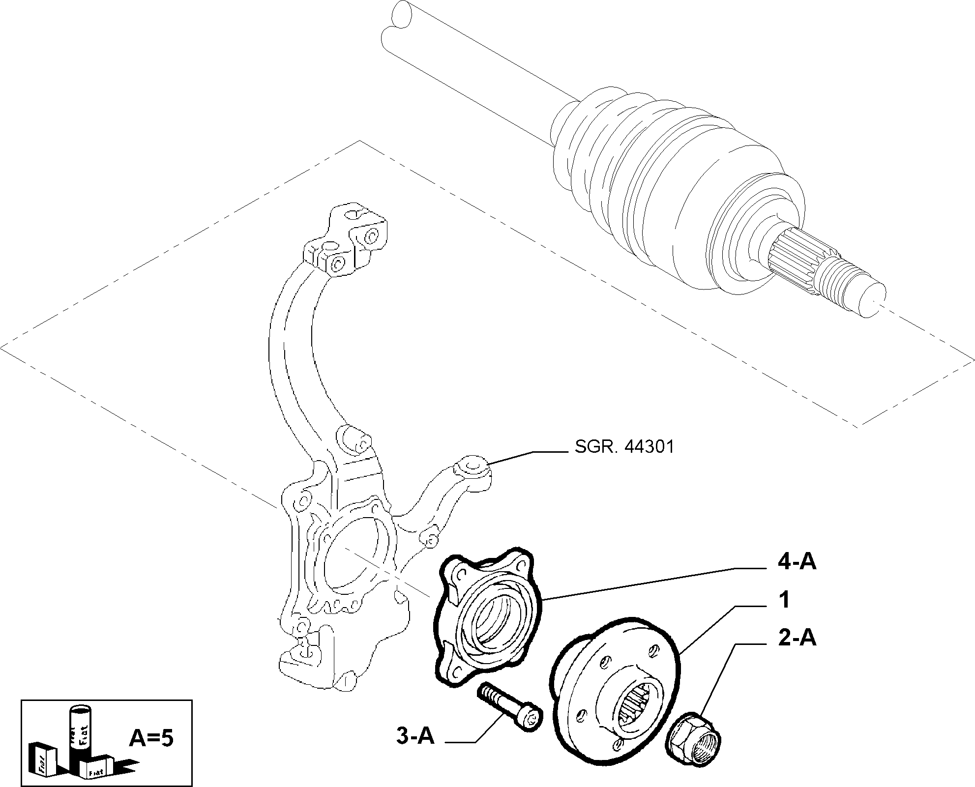 FCA 51752463 - Kit cuscinetto ruota www.autoricambi360.it