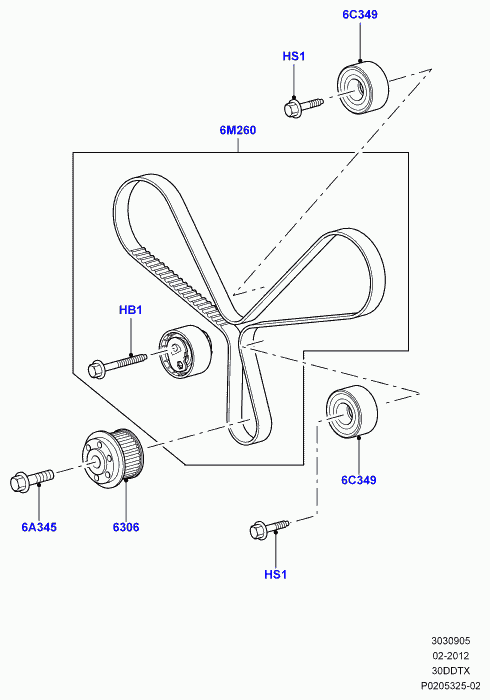 FORD 1311306 - Galoppino / Guidacinghia, Cinghia dentata www.autoricambi360.it