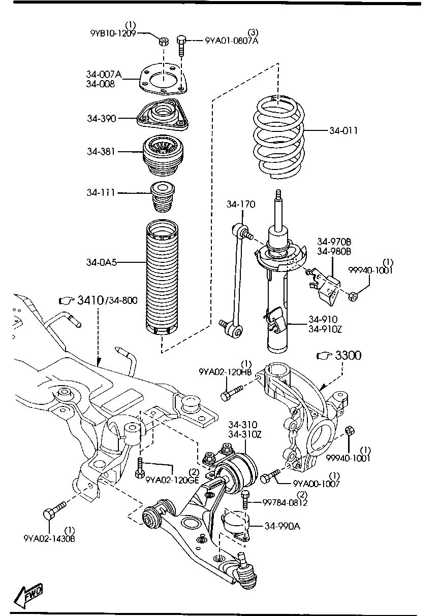 FORD BP4K-34-0A5B - Kit parapolvere, Ammortizzatore www.autoricambi360.it