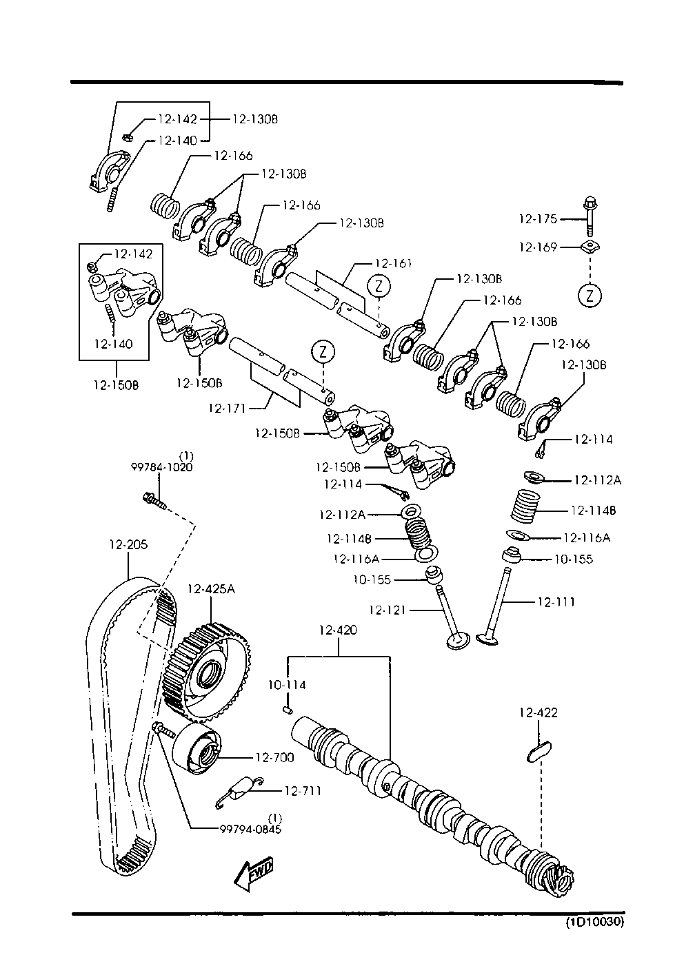 FORD B630 1270 0E - Rullo tenditore, Cinghia dentata www.autoricambi360.it