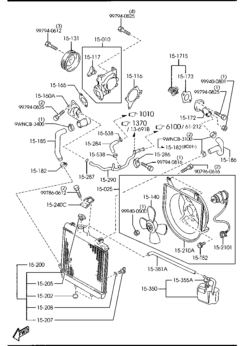 FORD 8ABB-15-171 - Termostato, Refrigerante www.autoricambi360.it