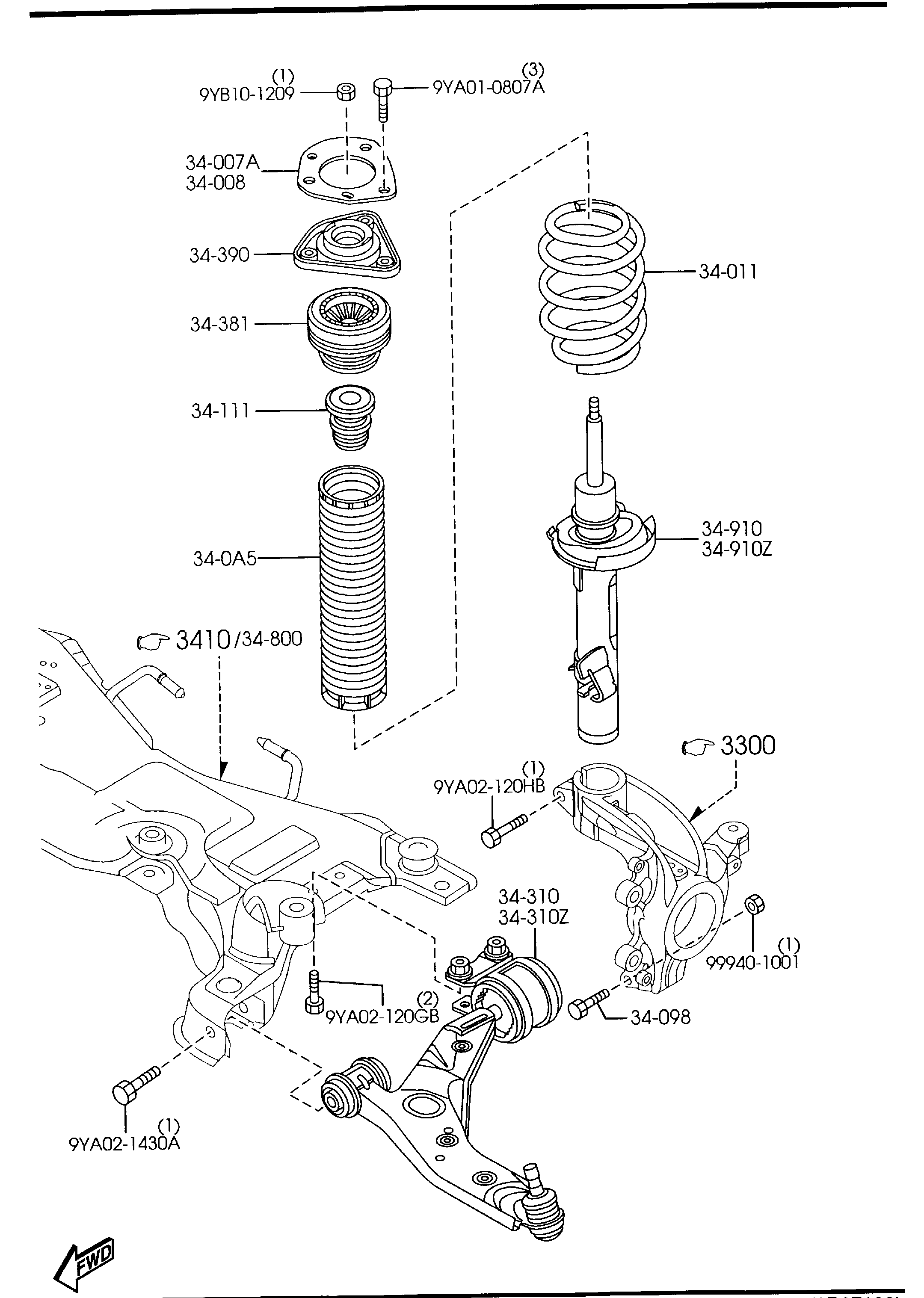 FORD BP4K-34-0A5B - Kit parapolvere, Ammortizzatore www.autoricambi360.it