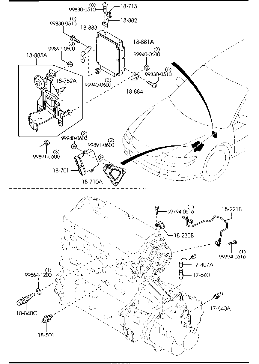 FORD B367-18-501 - Sensore, Pressione olio www.autoricambi360.it