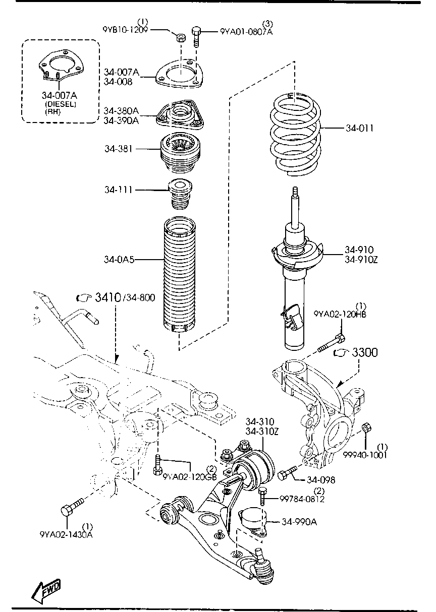 FORD BP4K-34-0A5B - Kit parapolvere, Ammortizzatore www.autoricambi360.it