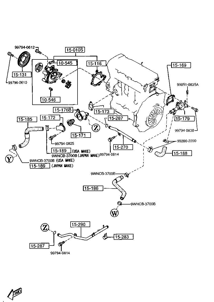 FORD KL01-15-171 - Termostato, Refrigerante www.autoricambi360.it