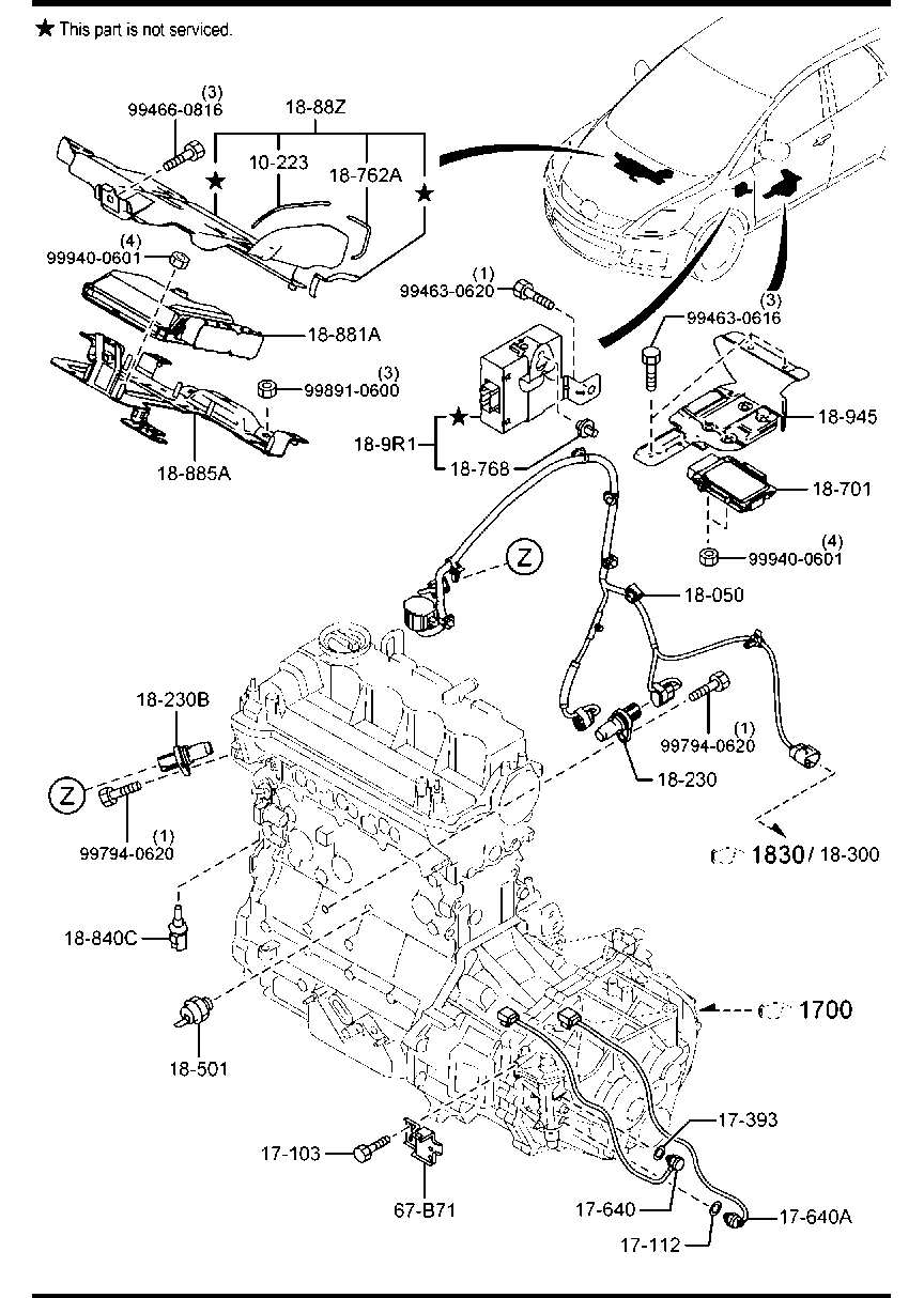 FORD B593 18840 A - Sensore, Temperatura refrigerante www.autoricambi360.it