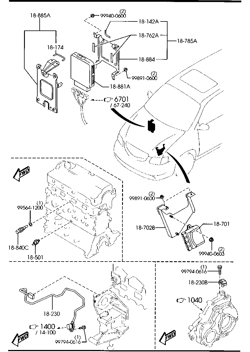 FORD B367-18-501 - Sensore, Pressione olio www.autoricambi360.it