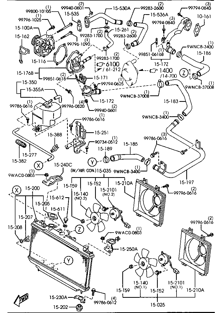 FORD KL01-15-171 - Termostato, Refrigerante www.autoricambi360.it