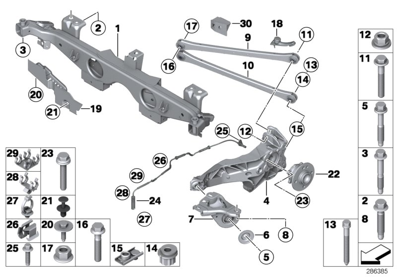 BMW 33 32 6 768 726 - Braccio oscillante, Sospensione ruota www.autoricambi360.it