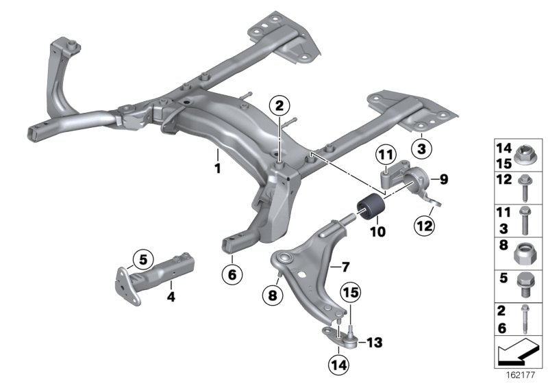 BMW 31 12 6 772 301 - Braccio oscillante, Sospensione ruota www.autoricambi360.it
