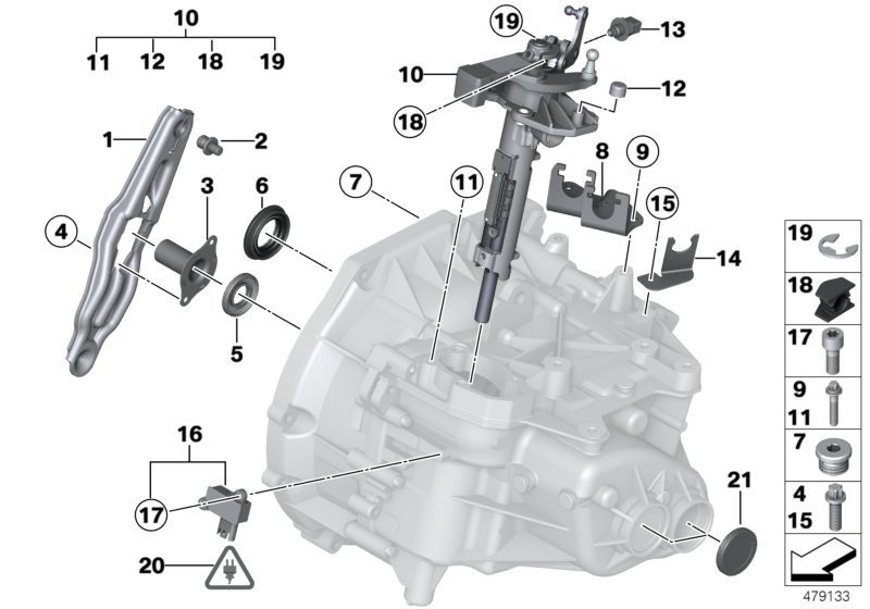 BMW 23117568467 - Forcella disinnesto frizione www.autoricambi360.it