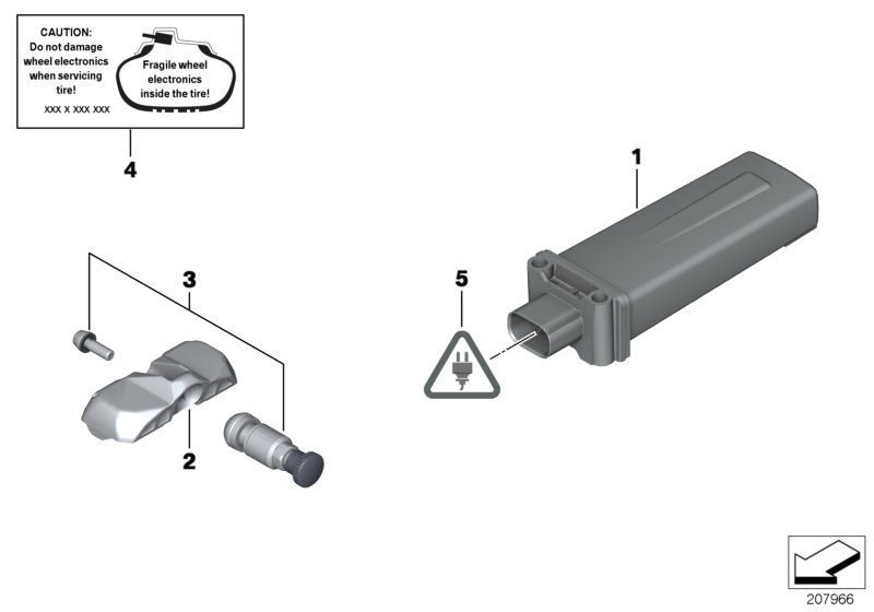 BMW 36 10 6 856 227 - Sensore ruota, Press. gonf. pneumatici-Sistema controllo www.autoricambi360.it