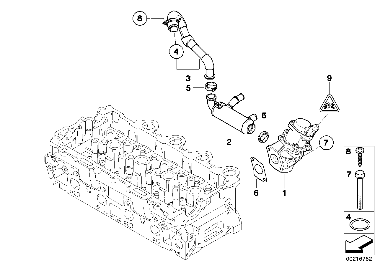 BMW 11717804950* - Valvola ricircolo gas scarico-EGR www.autoricambi360.it