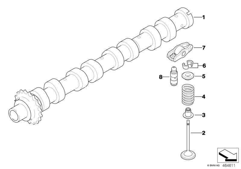 BMW 11 31 7 805 965 - Albero a camme www.autoricambi360.it