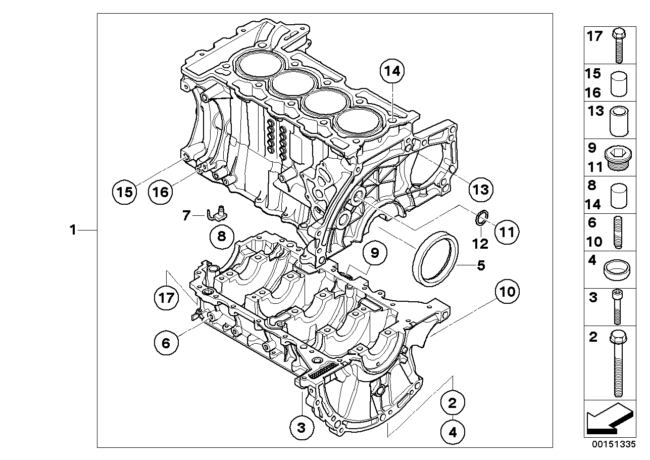 BMW 11 11 7 568 263 - Paraolio, Albero a gomiti www.autoricambi360.it