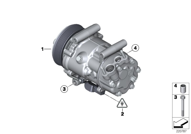 BMW 64 52 2 758 145 - Compressore, Climatizzatore www.autoricambi360.it
