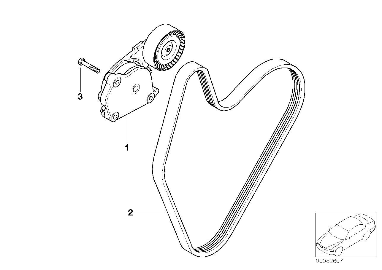 BMW 11 28 7 526 364 - Cinghia Poly-V www.autoricambi360.it