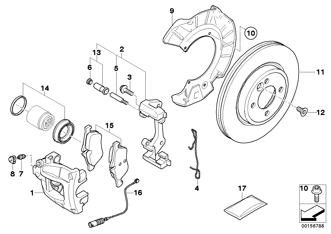 BMW 34 11 6 770 332 - Kit pastiglie freno, Freno a disco www.autoricambi360.it