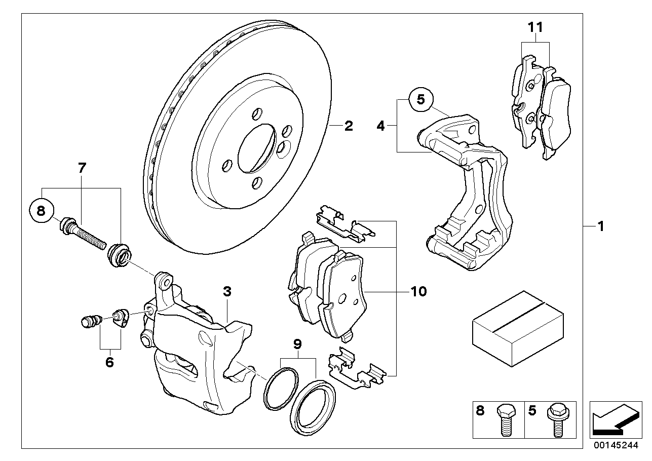 BMW 34 11 6 770 251 - Kit pastiglie freno, Freno a disco www.autoricambi360.it