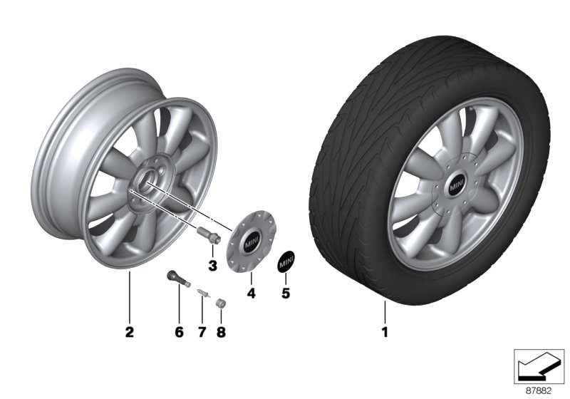BMW 36 13 6 781 150 - Bullone ruota www.autoricambi360.it