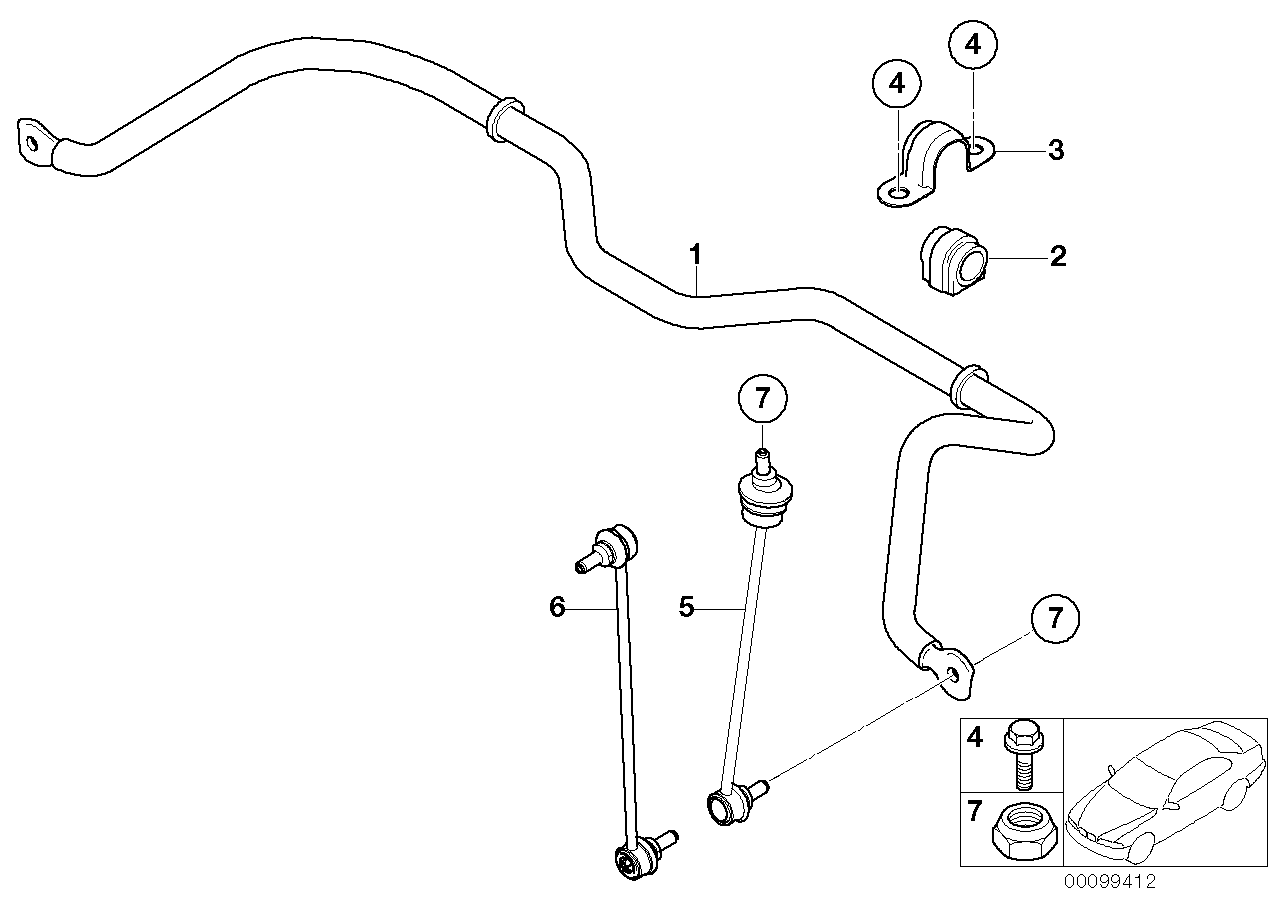 BMW 31 35 6 757 146 - Bronzina cuscinetto, Barra stabilizzatrice www.autoricambi360.it