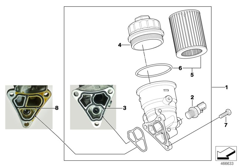 FCA 11427512446 - Filtro olio www.autoricambi360.it