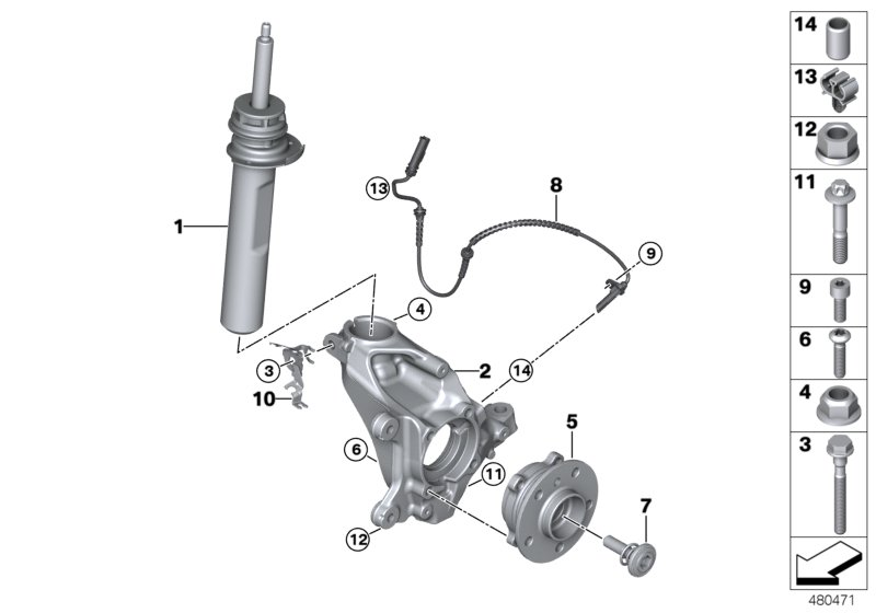 BMW 31206874443 - Kit cuscinetto ruota www.autoricambi360.it