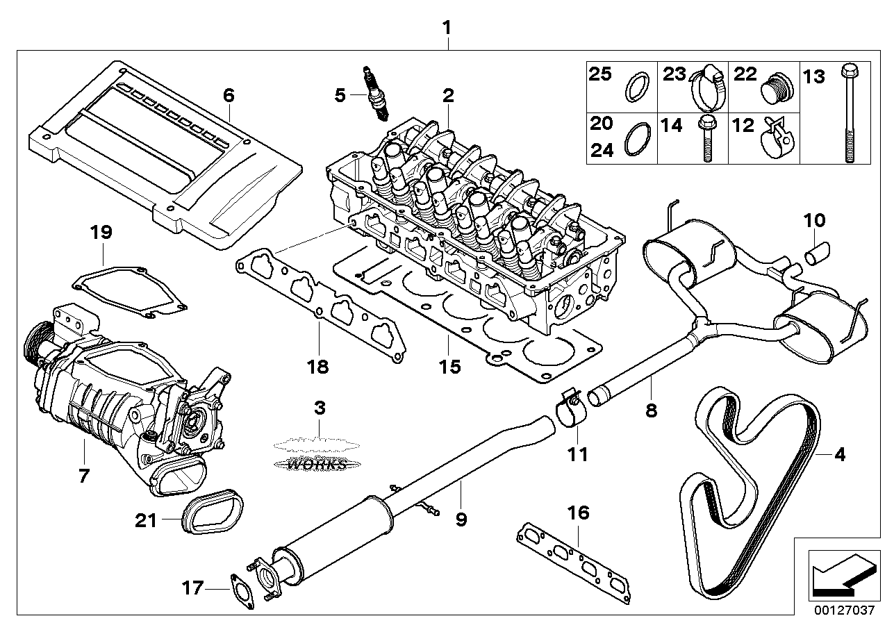 BMW 11 28 7 545 120 - Cinghia Poly-V www.autoricambi360.it