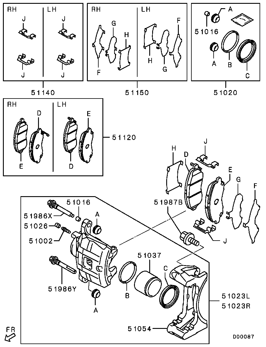 PSA 4605B163 - Kit pastiglie freno, Freno a disco www.autoricambi360.it