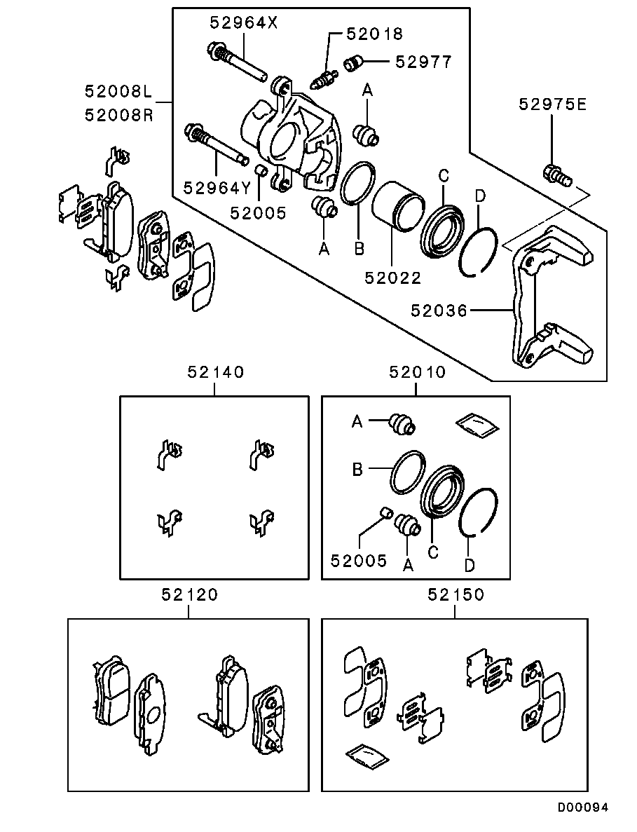 FCA MN116929 - Kit pastiglie freno, Freno a disco www.autoricambi360.it