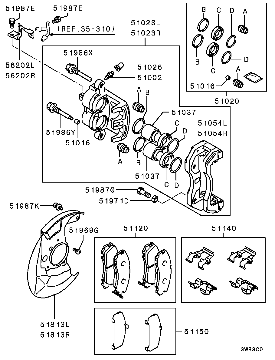 FCA MB857837 - Kit pastiglie freno, Freno a disco www.autoricambi360.it