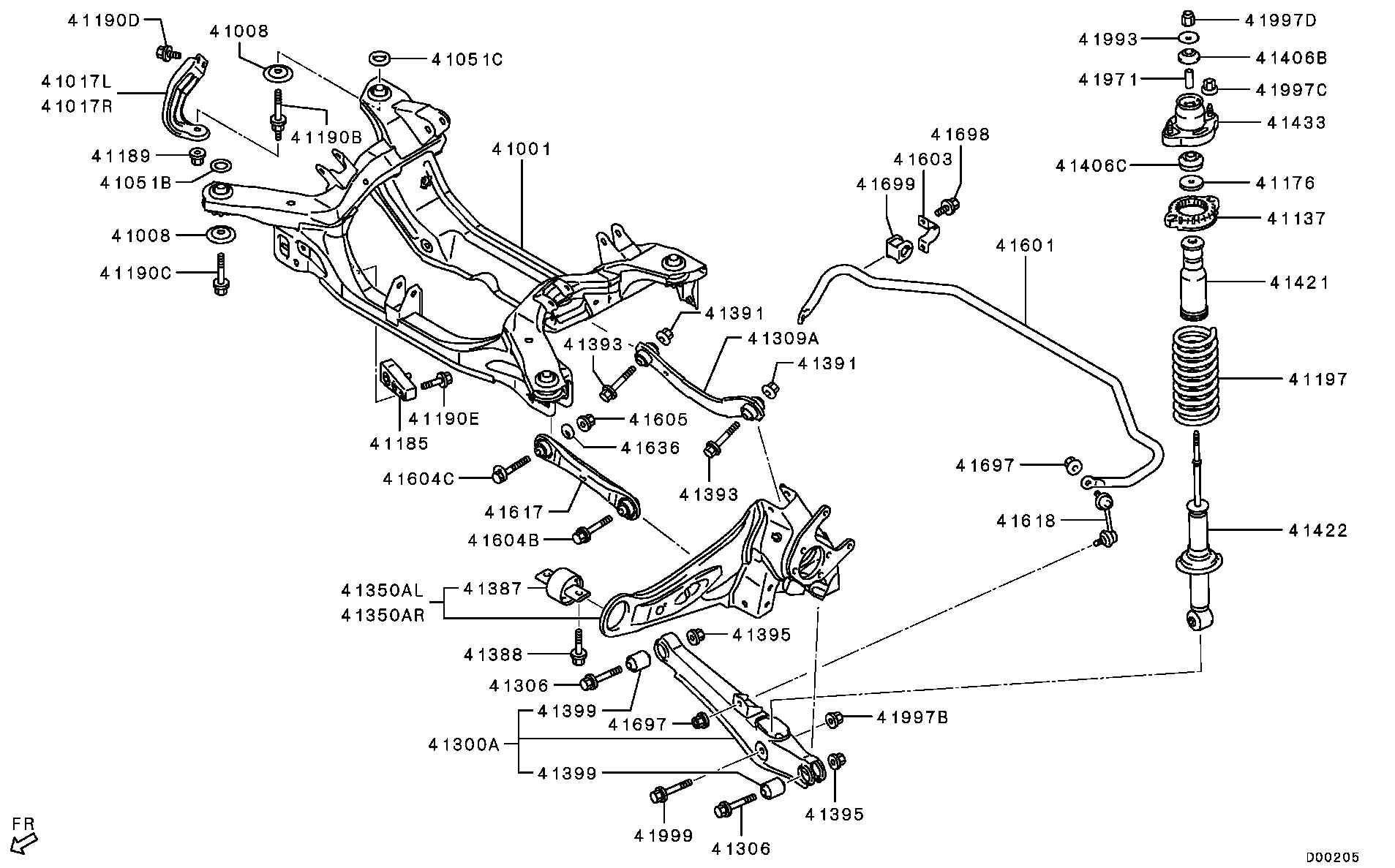 PSA 4110A125 - Supporto, Braccio oscillante www.autoricambi360.it