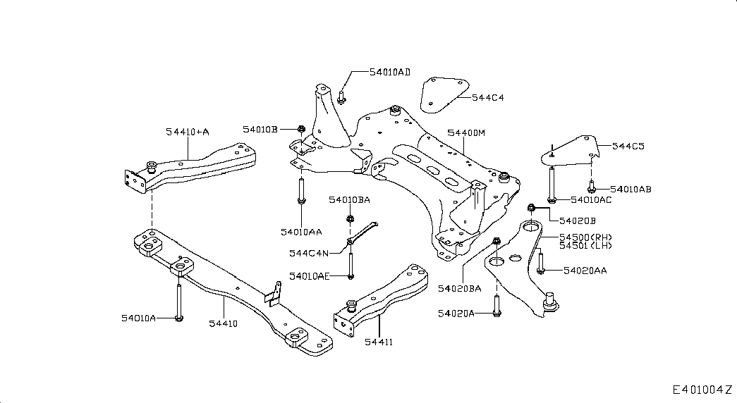 RENAULT 54500-4EA0B - Supporto, Braccio oscillante www.autoricambi360.it