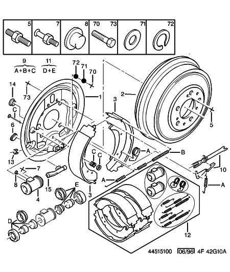 PSA 4241 H5 - Kit ganasce freno www.autoricambi360.it