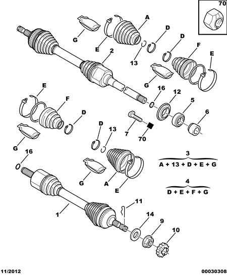 PSA 3272 S9 - Albero motore / Semiasse www.autoricambi360.it