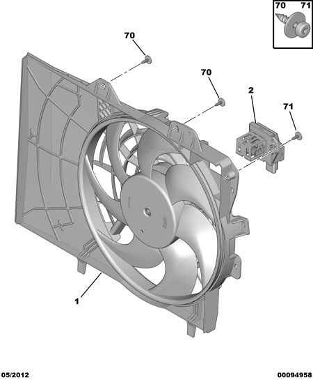 PSA 1253 P9 - Ventola, Raffreddamento motore www.autoricambi360.it