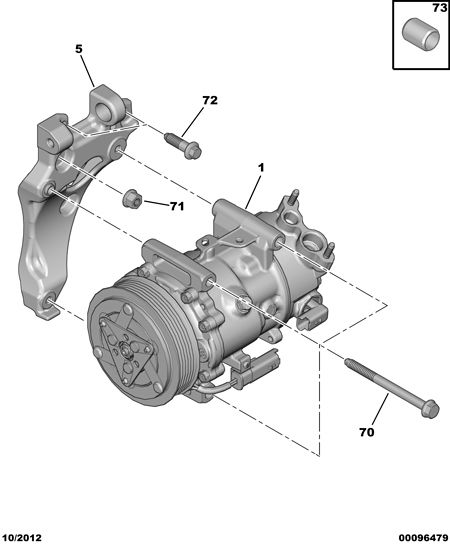 PSA 96 786 560 80 - Compressore, Climatizzatore www.autoricambi360.it