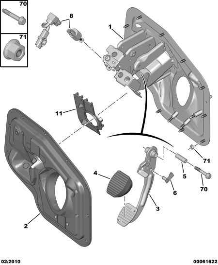 PSA 4534.67 - Interruttore luce freno www.autoricambi360.it