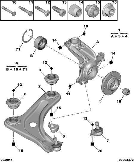 PSA 3307.76 - Kit cuscinetto ruota www.autoricambi360.it