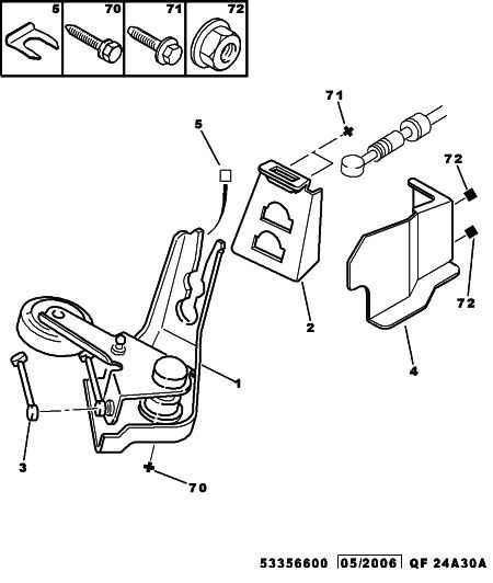 PSA 2452.71 - Asta selezione / innesto www.autoricambi360.it