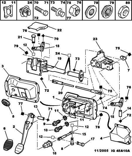 PSA 4504 12 - Rivestimento pedale, Pedale del freno www.autoricambi360.it