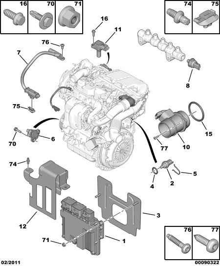 PSA 16 066 435 80 - Sensore, Pressione carburante www.autoricambi360.it