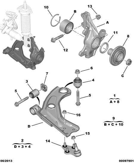 PSA 16 101 376 80 - Kit cuscinetto ruota www.autoricambi360.it