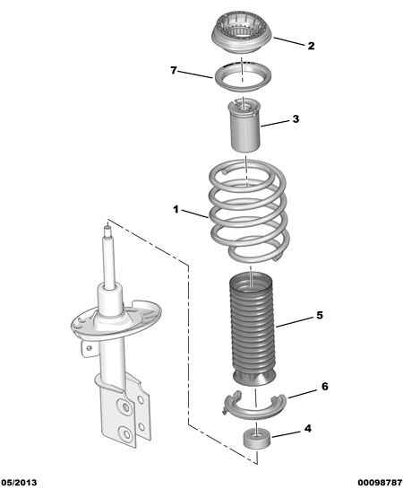 PSA 98 009 654 80 - Ammortizzatore www.autoricambi360.it