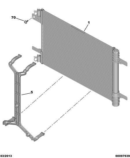PSA 96 736 297 80 - Condensatore, Climatizzatore www.autoricambi360.it